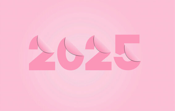 粉色2025立體造型