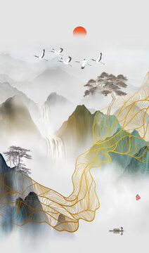 玄關山水畫