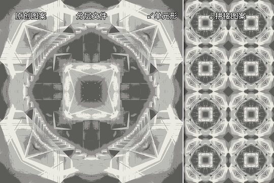 灰色印花圖案