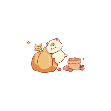 秋天紅薯小熊