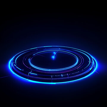 抽象霓虹圓形圖設(shè)計(jì)