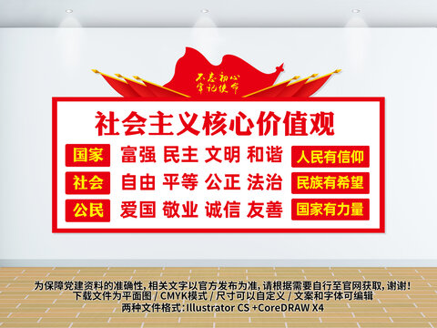 核心價(jià)值觀文化墻