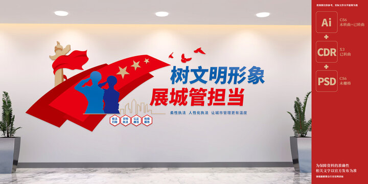 城管標語文化墻