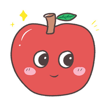 可愛的紅蘋果動態(tài)插畫