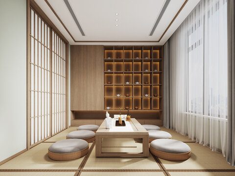 茶室效果圖