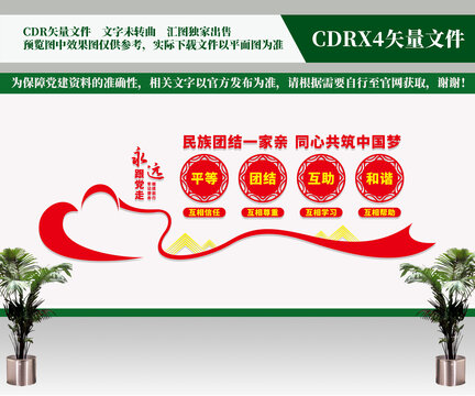 民族團結(jié)黨建文化墻