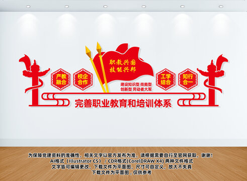 職業(yè)教育黨建文化墻