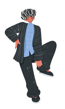 苗族湘西型傳統(tǒng)服飾男性