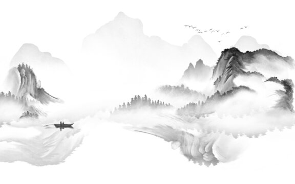 水墨山水畫