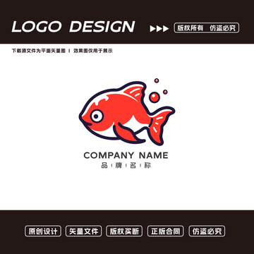 小魚logo標志