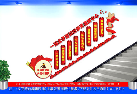 矛盾糾紛化解中心樓梯文化墻