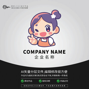 街頭潮牌LOGO女運(yùn)動(dòng)卡通