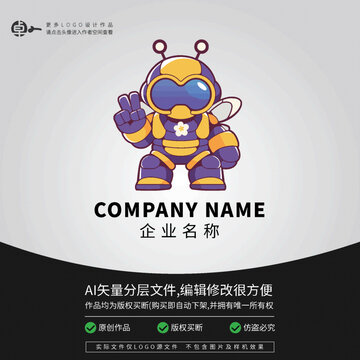 潮牌LOGO街頭蜜蜂卡通運(yùn)動(dòng)