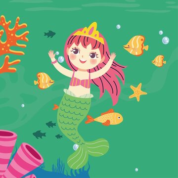 海底世界美人魚