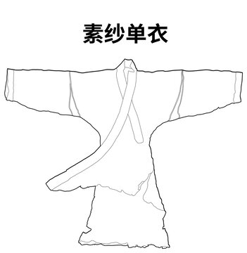 素紗單衣線稿