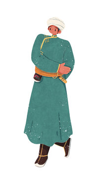 蒙古族巴爾虎服飾男性