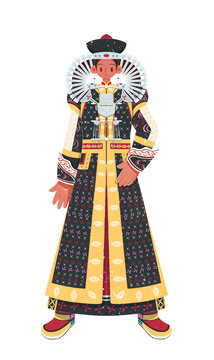 蒙古族巴爾虎服飾女性