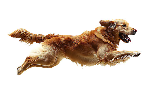 [免摳素材]奔跑的金色獵犬