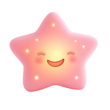 [免摳素材]可愛的卡通星形夜燈