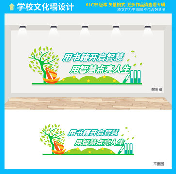 學校讀書室文化墻