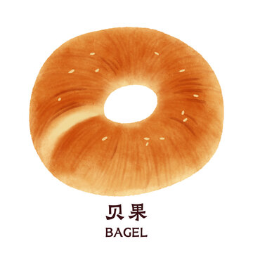 手繪貝果
