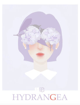 繡球花女孩