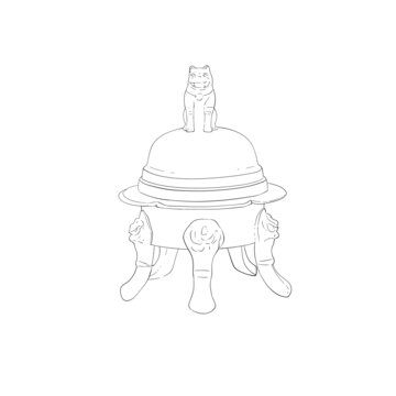 五代閩國(guó)銅鎏金王延翰獅子爐