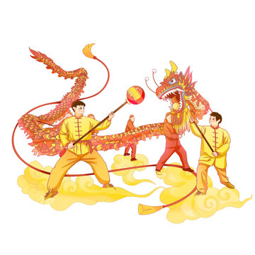 舞龍與祥云