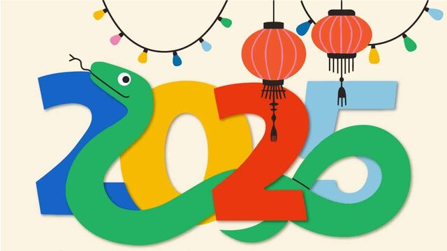 2025蛇年燈籠封面海報春節(jié)素材