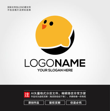 卡通小雞LOGO