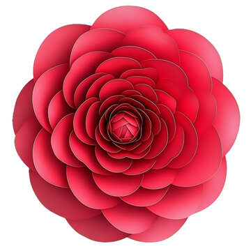 [免摳素材]精美紅紙花藝設(shè)計(jì)
