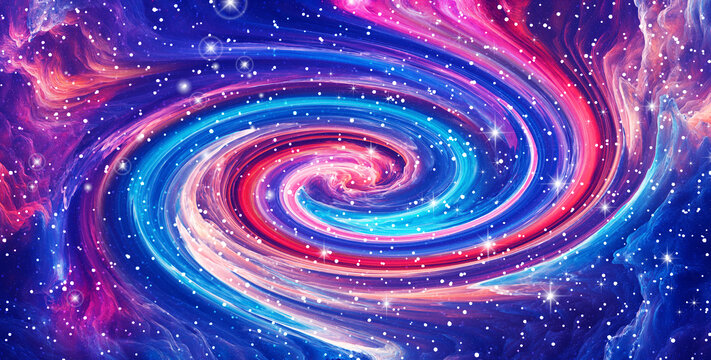 彩色漩渦星空頂