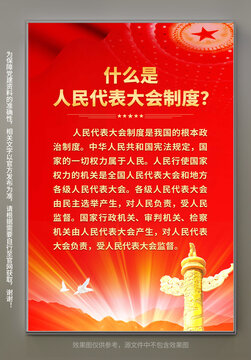 人民代表大會(huì)制度展板