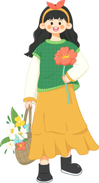鮮花少女