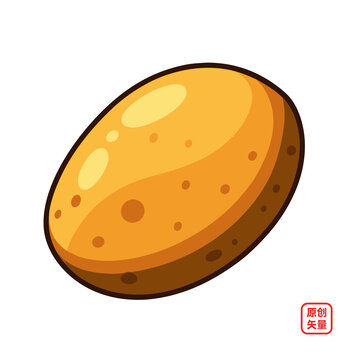 矢量插畫蔬菜生鮮土豆馬鈴薯