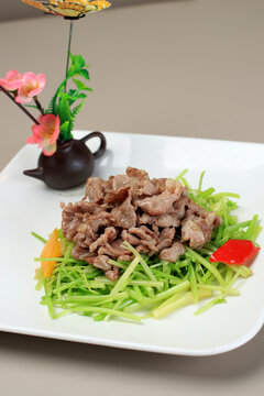 香芹炒梅花肉