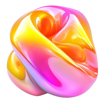 [免摳素材]抽象彩色3D形狀設(shè)計