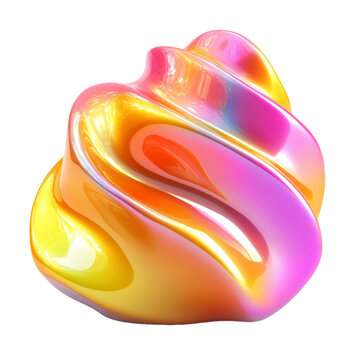 [免摳素材]抽象彩色3D形體圖例