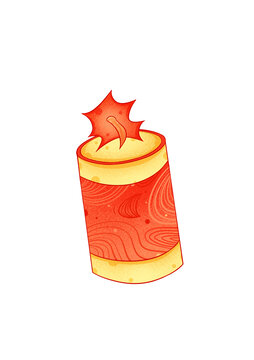 炮竹插畫