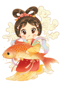 蛇年大吉年年有魚