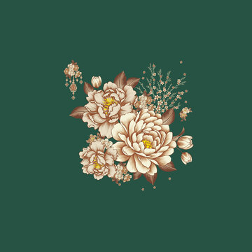 黃色牡丹
