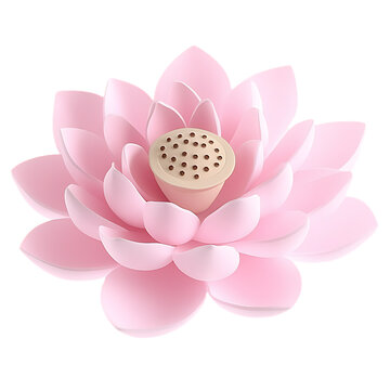 [免摳素材]粉色蓮花花朵插圖設(shè)計(jì)
