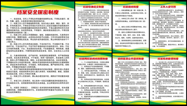 檔案管理全套制度