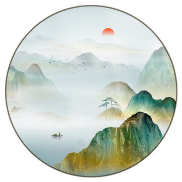 水墨山水畫