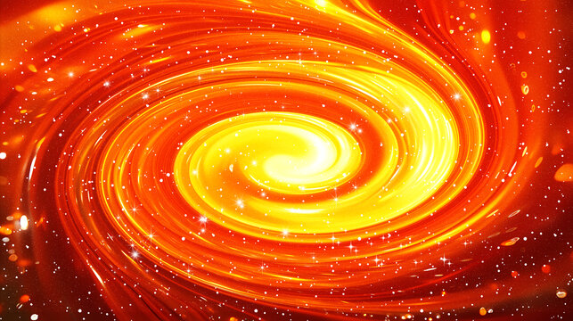 紅黃旋渦星空