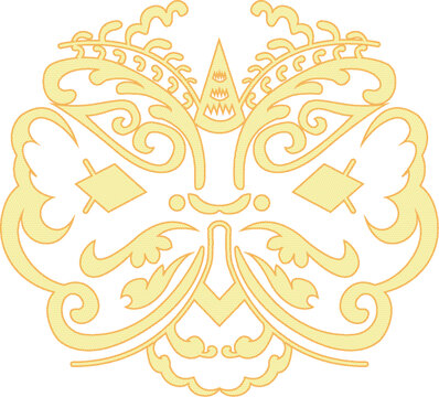 中國(guó)傳統(tǒng)醒獅忍冬圖紋樣式剪紙