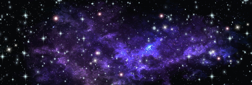 紫色浪漫星空頂星空軟膜燈箱