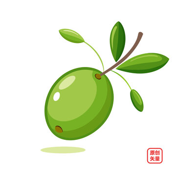 矢量插畫水果美味新鮮大棗