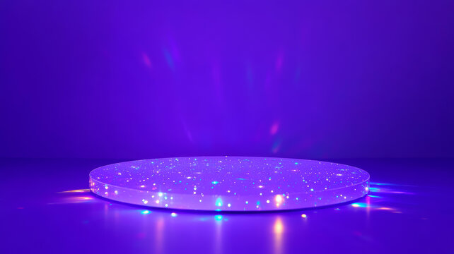 紫色閃光舞臺展示臺