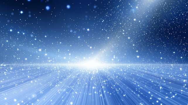 夢幻藍色閃耀宇宙光路